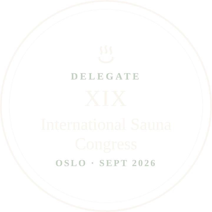 Delegate, XIX International Sauna Congress, Oslo 2026