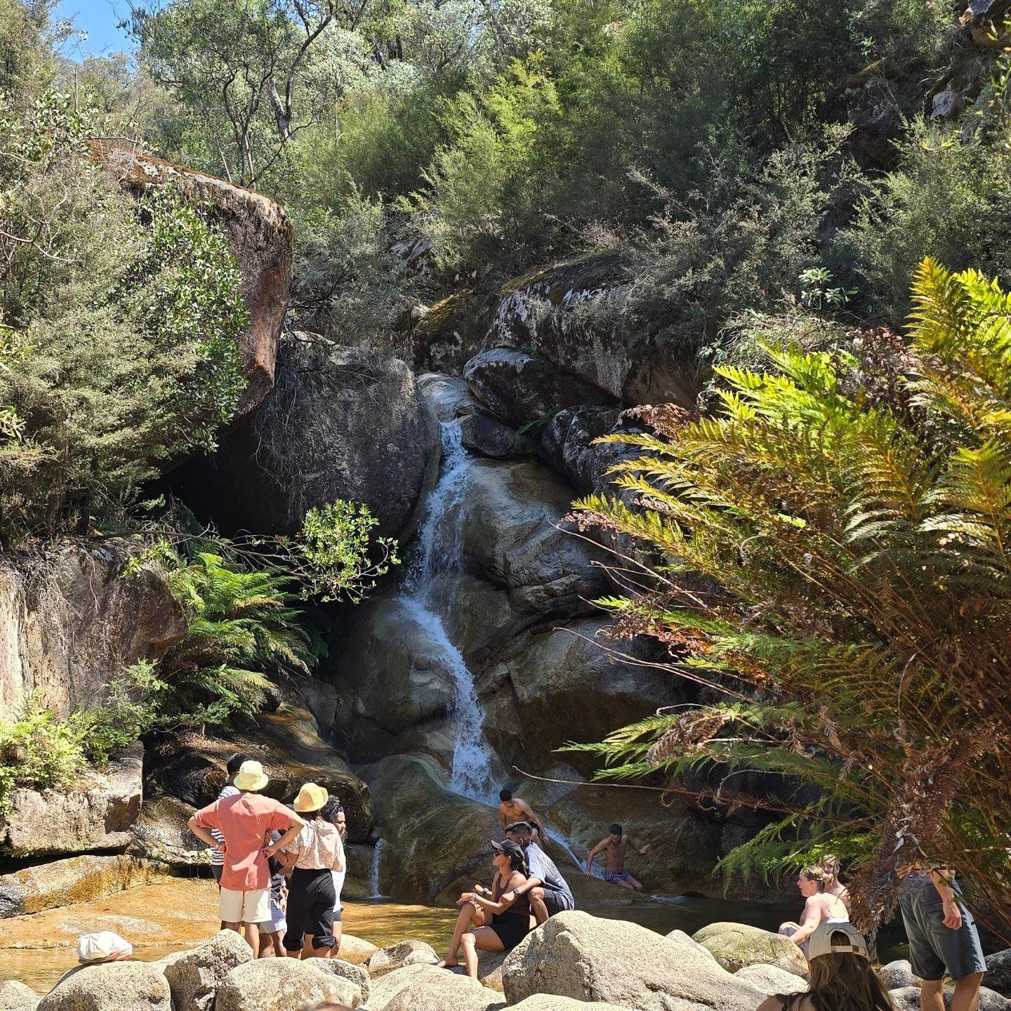 Lady Bath Falls tumbling over rocks